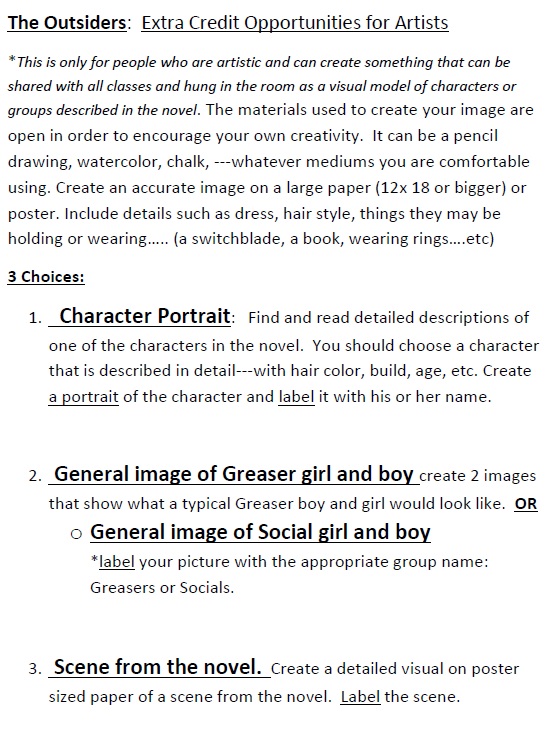 THE OUTSIDERS Comprehension Check Questions: Chapters 7, 8, 9