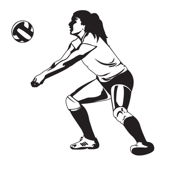 volleyball hitter clipart - photo #13