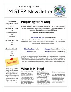 M-STEP NEWSLETTER