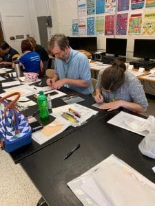 Art teachers making art