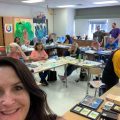 Art teachers are experimenting with art supplies.