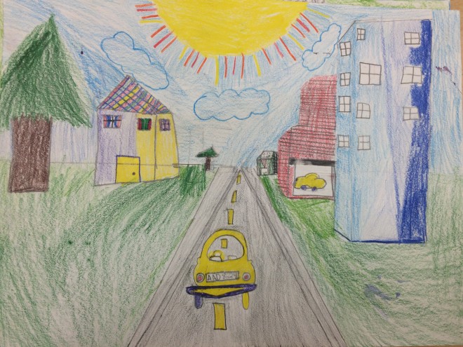 Fourth Grade 1 Point Perspective Art With Ms Bruce