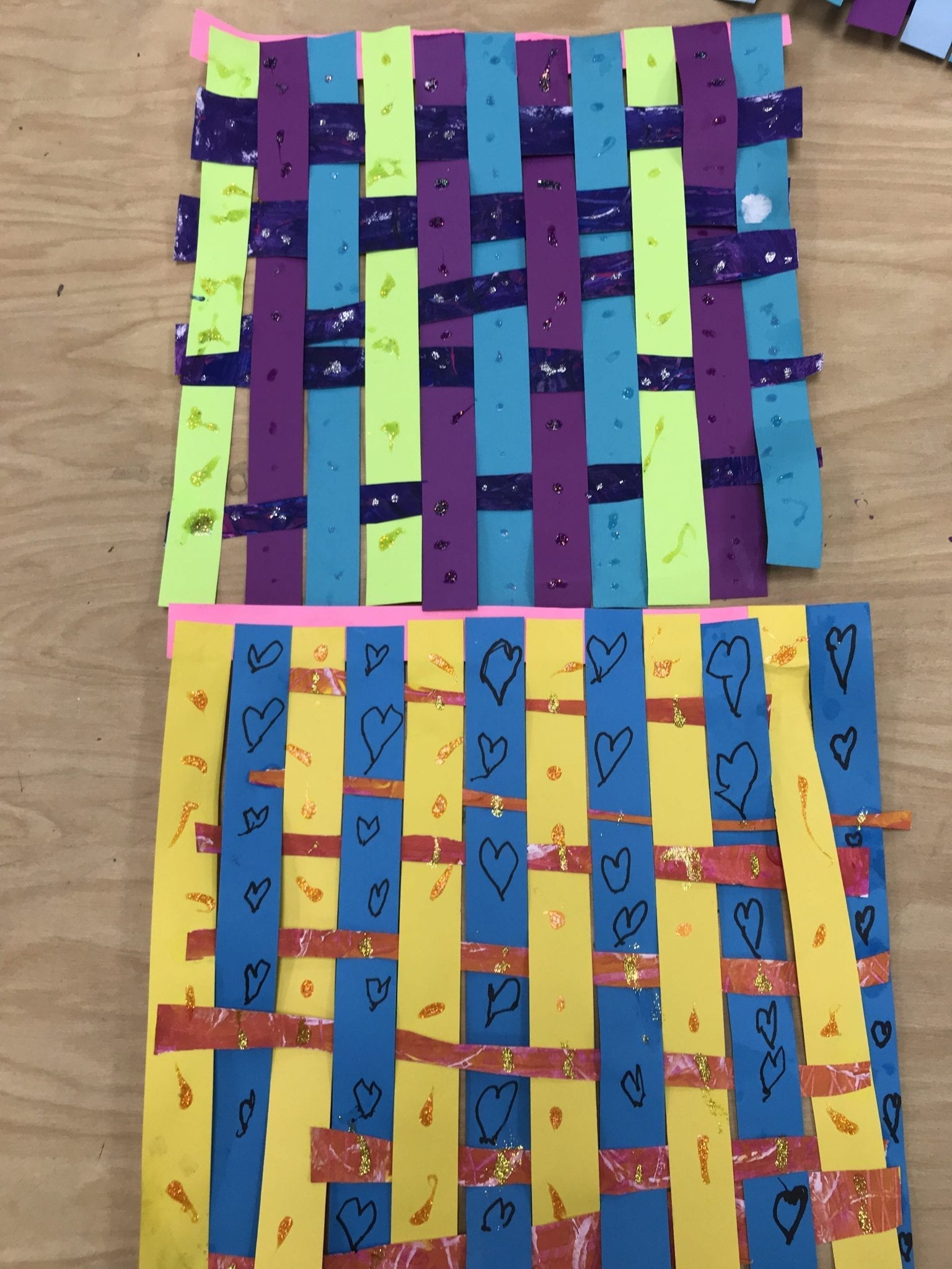 First Grade Paper Weaving Art With Ms. Bruce
