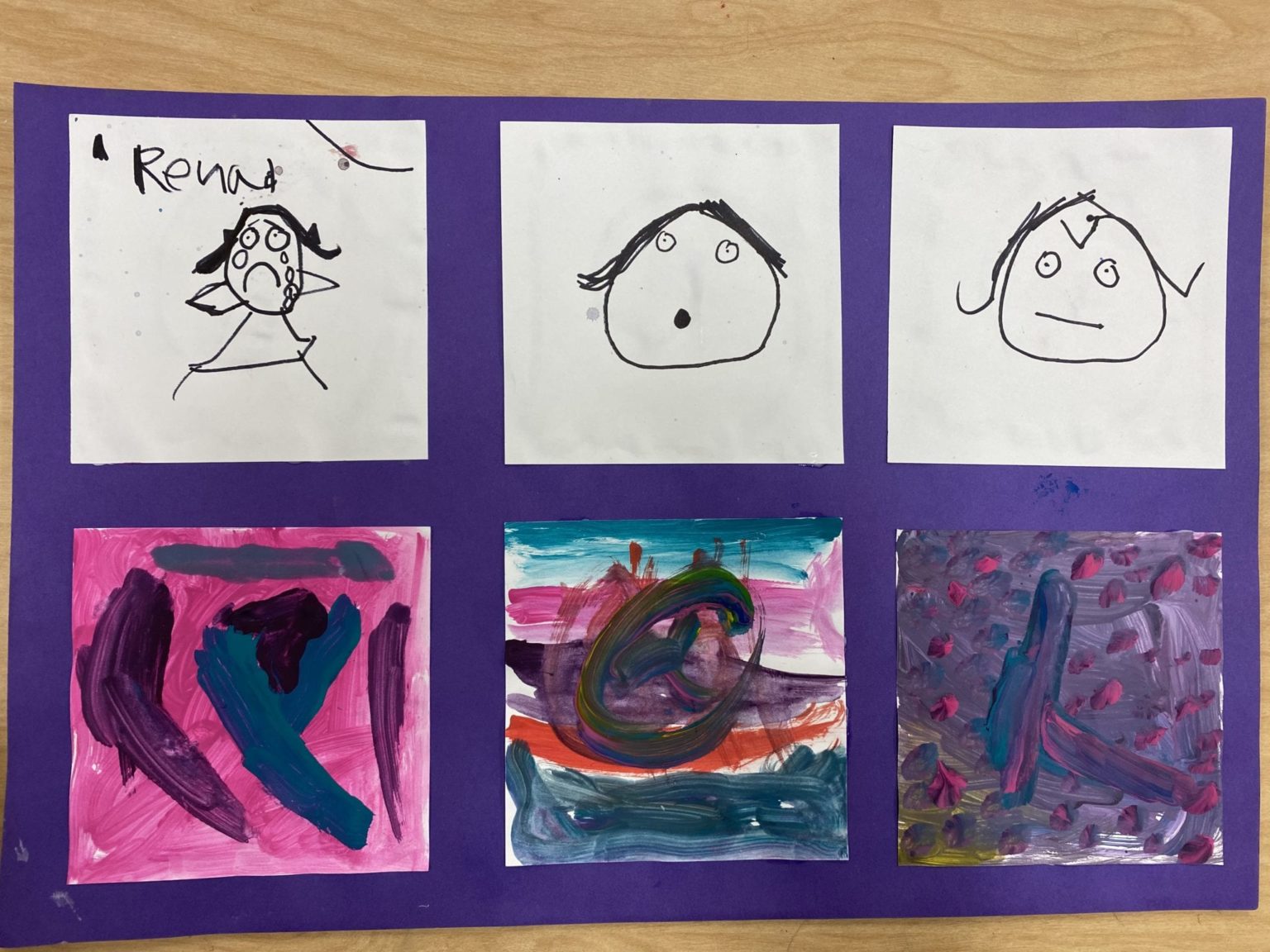 Kindergarten Shows Emotions Art With Ms. Bruce