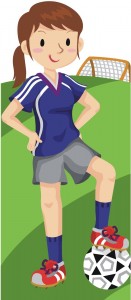 Soccer Girl Clip Art