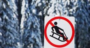 no sledding
