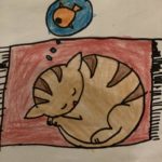 Isra Basma D1 The cat on a rug