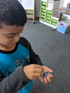 magnets with a compass