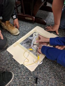 students making a robot