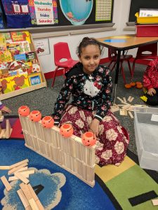 Student created pumpkin fence.