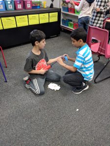 Students making their car.