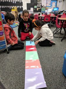 Students testing cars.