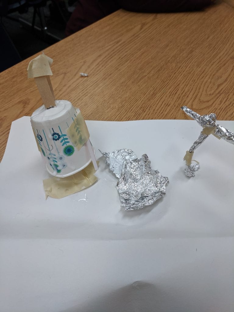 Fifth grade model of clean up spills when they happen.