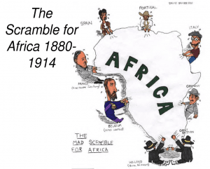 European countries fighting over the continent of Africa.