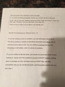Literary Letter Page 2