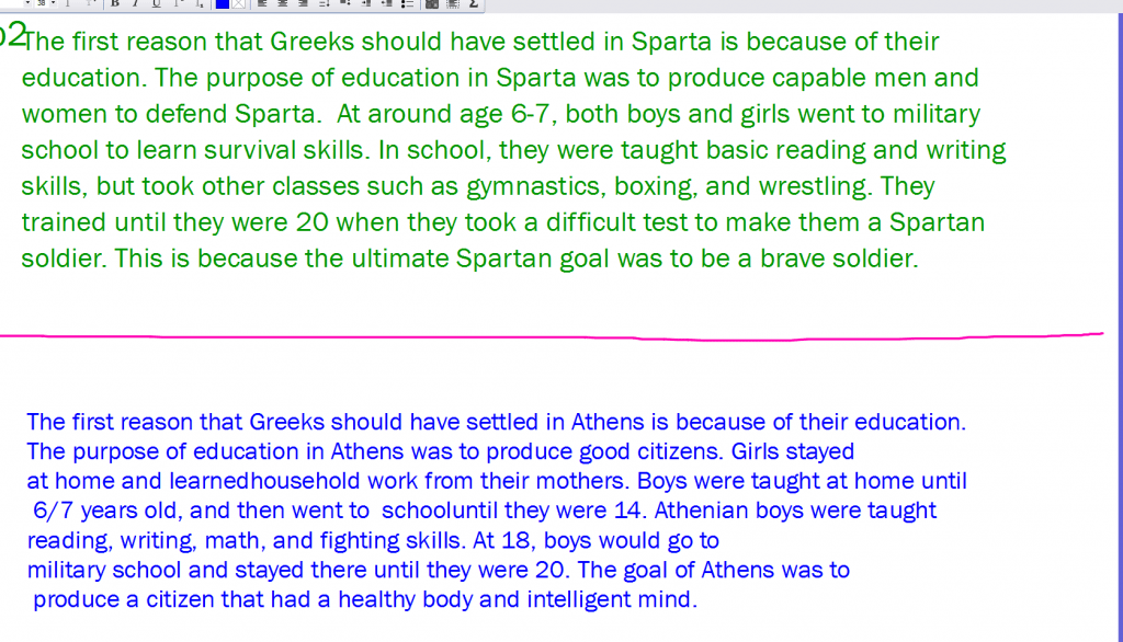Sparta vs athens picture