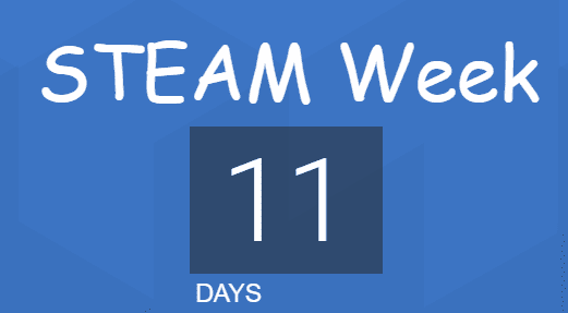 STEAM week countdown 11 days