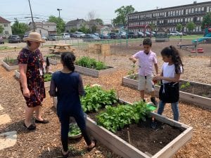 kids in garden