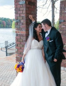 George and I on our wedding day!