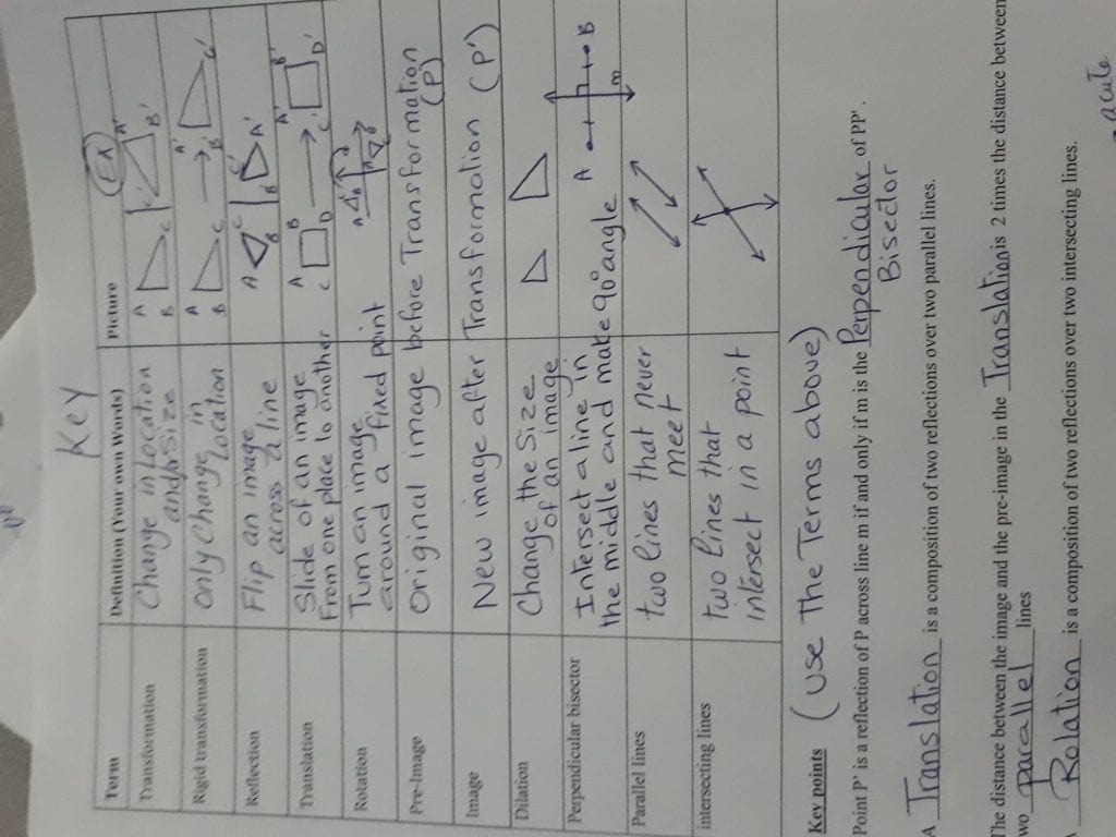 Geometry Transformation Composition Worksheet Answer Key Pertaining To Geometry Transformation Composition Worksheet Answers