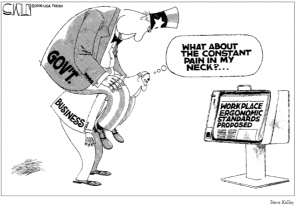 Government and Businees cartoon