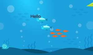 Underwater cartoon