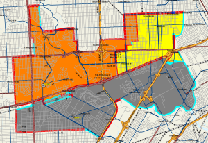 This is the current high school boundary map