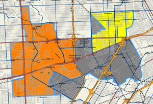 This is how the high school boundaries would look using Proposal 1