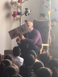Mr. Awada reads "Have you Filled a Bucket Today?" with our first graders :-) 