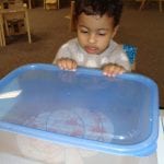Student marble painting