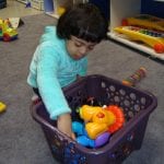 Student playing