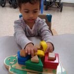 Student working on puzzle