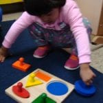 student doing a puzzle