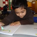 student coloring