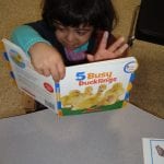 student reading