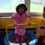 student playing