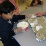 student dying egg