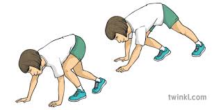 Bear Walk Exercise PE Gym KS2 Illustration - Twinkl