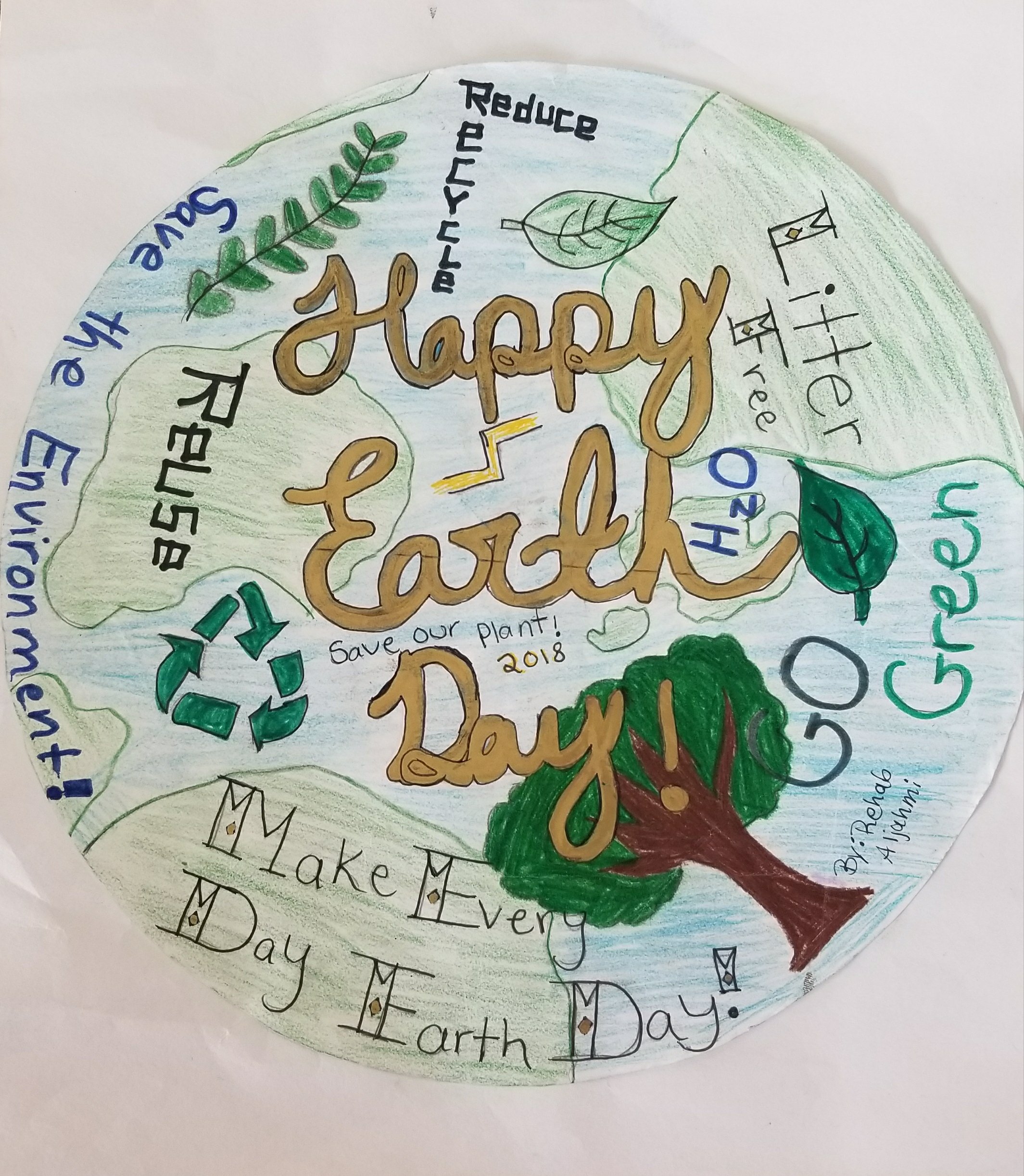 Earth Day Poster Contest Winners Mrs. Kruger Lowrey Middle School Art