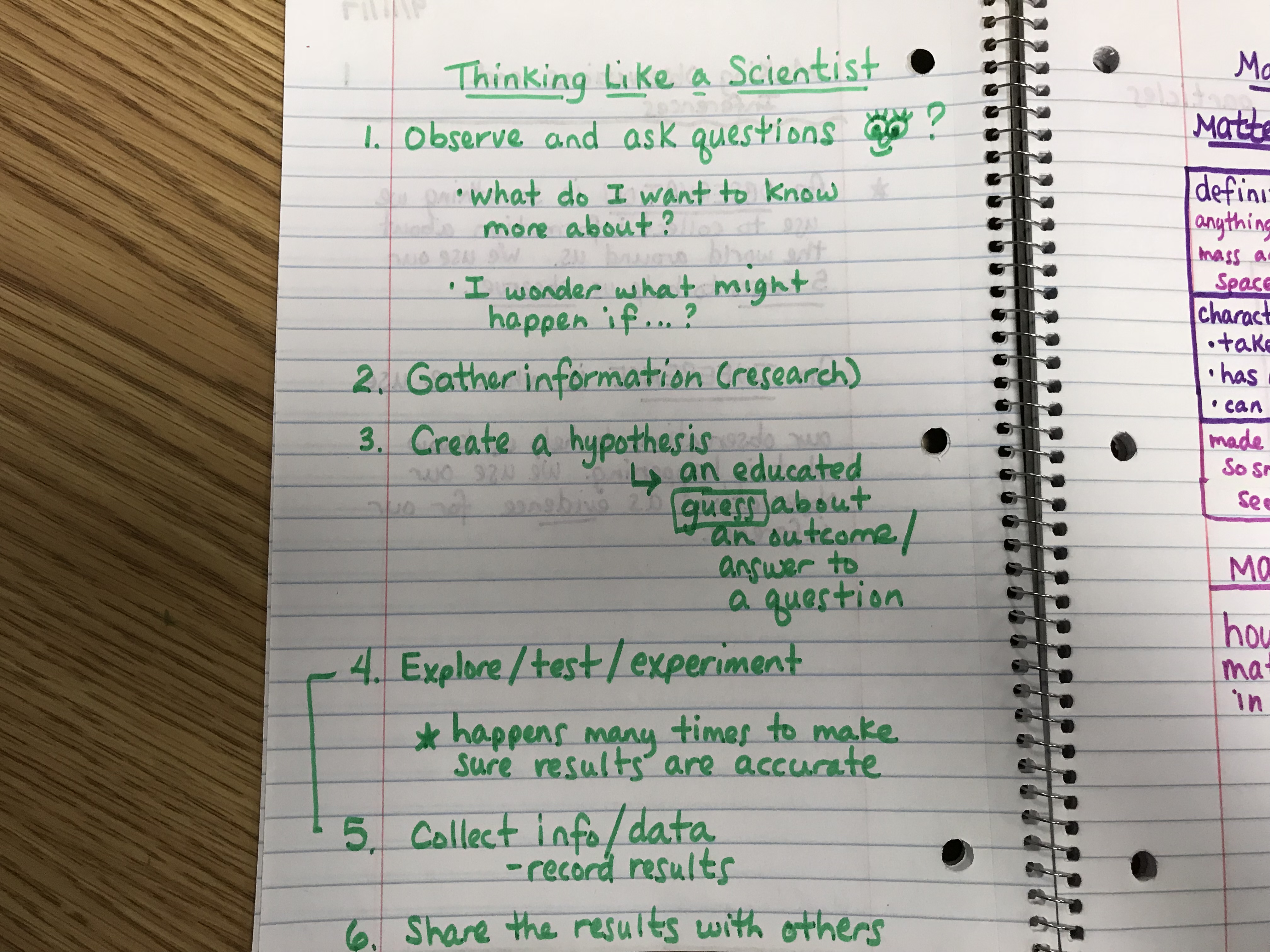 Science Notes | Mrs. Luckow's 5th Grade