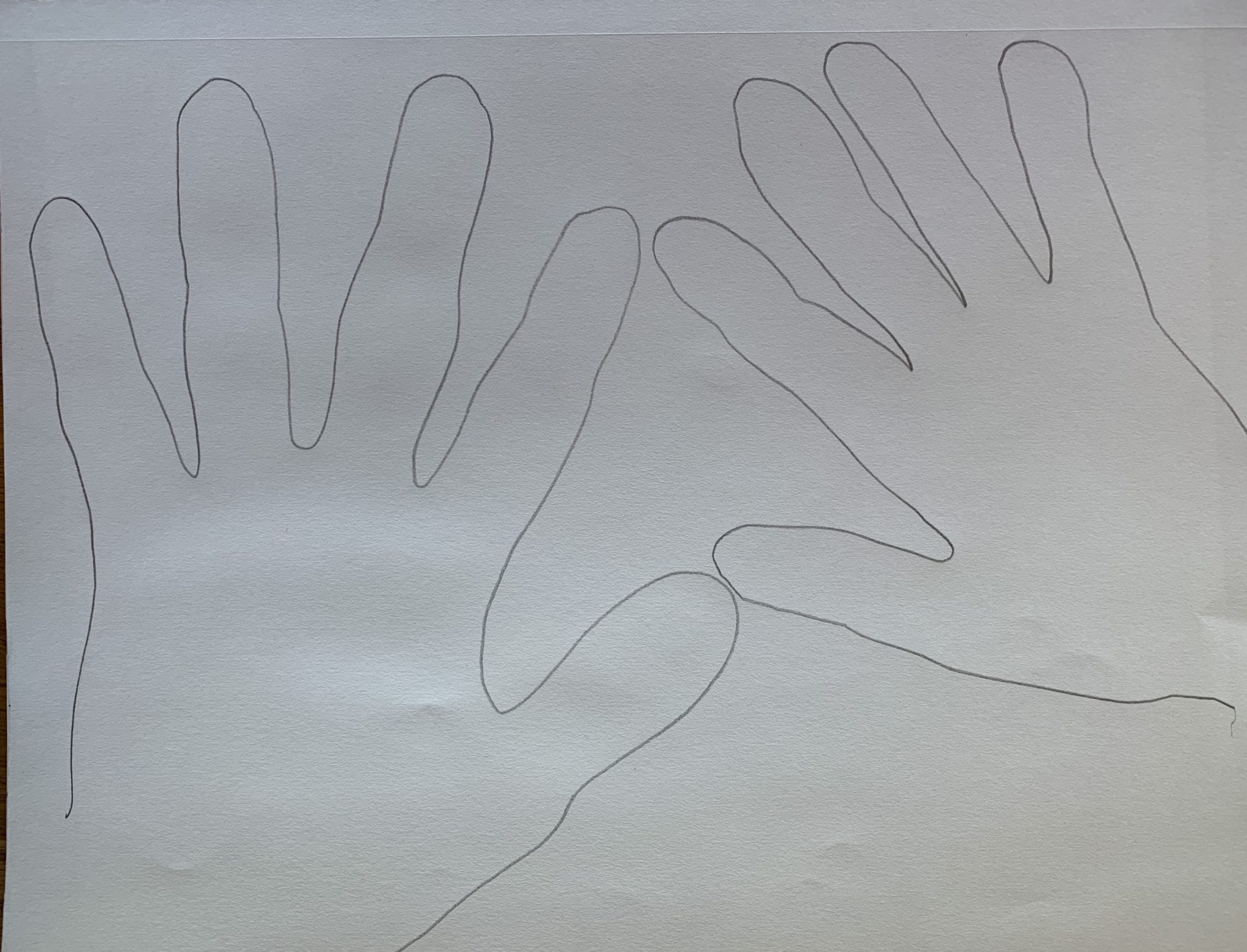 Hand Tracing During Quarantine! | Maples Elementary K-5 Art Mrs. Briggs