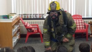 Our visit from the firefighters!