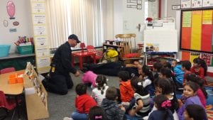 Our visit from the firefighters!