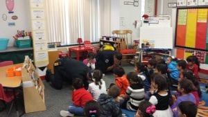 Our visit from the firefighters!