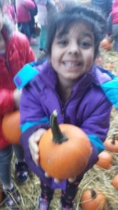 We had a pumpkin patch at Miller School!