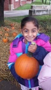 We had a pumpkin patch at Miller School!