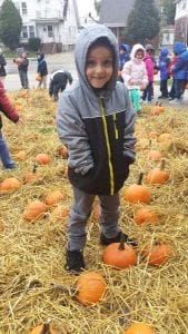 We had a pumpkin patch at Miller School!