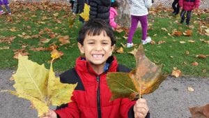 We looked for BIG leaves!