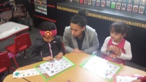 We played "spooky" math games!