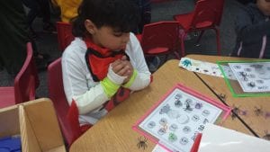 We played "spooky" math games!